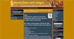 Desktop Screenshot of menschen-und-magic.de